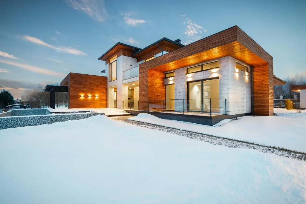 Illustrative detached home in winter; not a rental being advertised